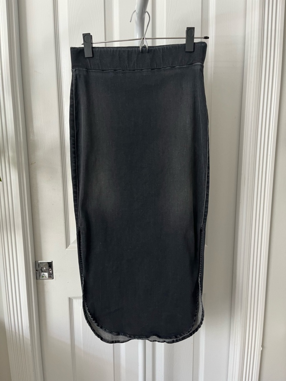 Frank & Eileen Donegal Black Denim Pencil Skirt